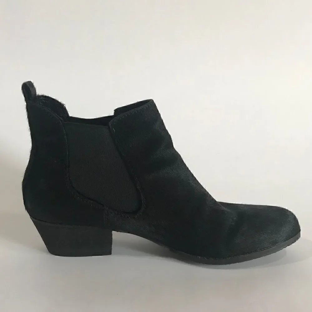 Vince Camuto Black Pony Ankle Booties